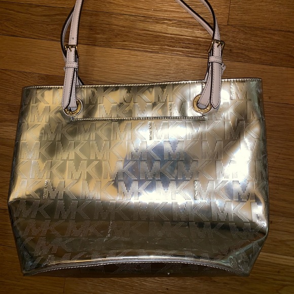 Metallic Michael Kors Purse - Picture 2 of 4